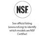 Certificações do produto - NSF